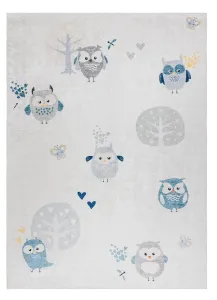 Detský kusový koberec Bambino 1161 Owls grey Rozmery kobercov: 120x170