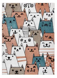 Detský kusový koberec Fun Gatti Cats pink Rozmery kobercov: 160x220