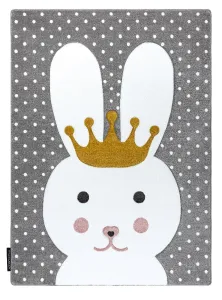 Detský kusový koberec Petit Bunny grey Rozmery kobercov: 140x190