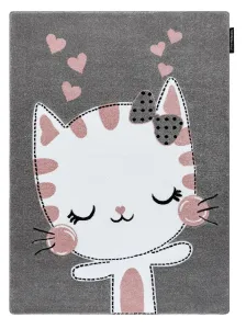 Detský kusový koberec Petit Kitty cat grey Rozmery kobercov: 120x170