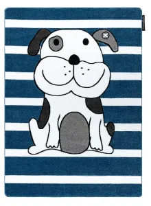Detský kusový koberec Petit Puppy blue Rozmery kobercov: 140x190