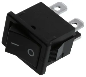 E-Switch R1973Bblkblkff0. Rocker Switch, Dpst, 9A, 125Vac, Black