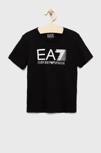 Čierne tričká EA7 Emporio Armani