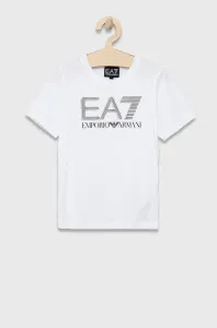 Biele tričká EA7 Emporio Armani