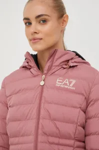 Bunda EA7 Emporio Armani dámska, ružová farba, prechodná, #249935