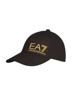 Čiapka EA7 Emporio Armani čierna farba, s potlačou