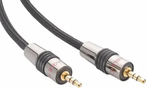 Eagle Cable Deluxe II 3.5mm Jack to 3.5mm Jack (M) 0,8 m Čierna Hi-Fi AUX kábel