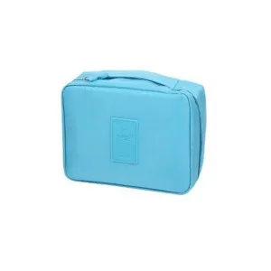 Modrá kozmetická taška s množstvom vreciek #4076545