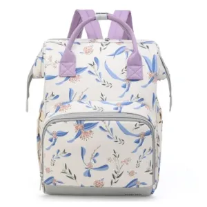 Kvetovaný funkčný ruksak pre mamičky #7387157