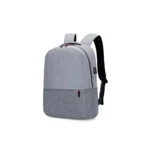 Športový sivý ruksak s USB portom #8876680