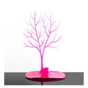Ružový stojan na šperky v tvare stromu #4056499