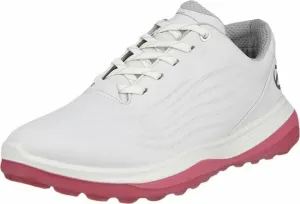 Ecco LT1 Womens Golf Shoes White/Bubblegum 36 Dámske golfové topánky