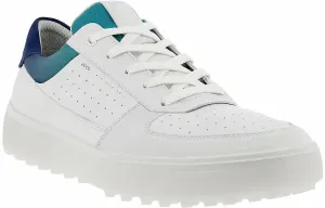 Ecco Tray Mens Golf Shoes White/Blue Depths/Caribbean 39