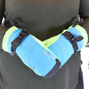 Detské modro-zelené rukavice SKI #1789206