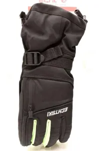 Pánske čierne lyžiarske rukavice ECHT CHAMONIX L-XL-2XL #1783600