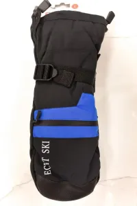 Pánske čierne lyžiarske rukavice ECHT MORZINE L-XL-2XL #1783513