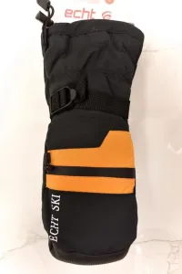 Pánske čierne lyžiarske rukavice ECHT MORZINE L-XL-2XL #1783520