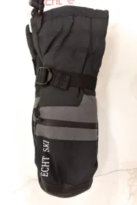 Pánske čierne lyžiarske rukavice ECHT MORZINE L-XL-2XL #1783522