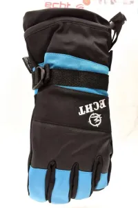 Pánske čierne lyžiarske rukavice ECHT SEMERING L-XL-2XL #1783677