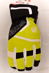 Pánske žlto-čierne lyžiarske rukavice ECHT SOLDEN L-XL-2XL #1783568