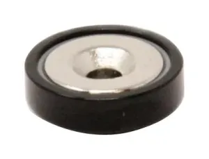 Eclipse Magnetics E1101/neo/blk/f Pot Magnet, 20Mm X 7.2Mm, Neodymium, Blk