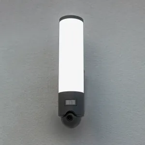 Vonkajšie LED svietidlo Elara čierna kamera