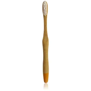 ECODENTA - Bambusová zubná kefka, sivá, jemná, 1 ks