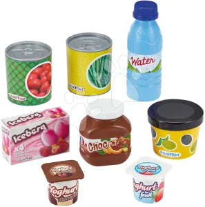 Potraviny v sieťke Food Net Écoiffier jogurty s konzervami 8 kusov od 18 mes