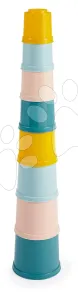 Didaktická veža BB AbricK Écoiffier 8 farebných šálok pre najmenších od 6 mes