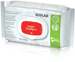 Ecolab Incidin Oxywipes čistiace a dezinfekčné utierky 100 ks #8042887