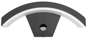 Vonkajšie LED svietidlo Ecolite Z1107/PIR-CR čierna s pohybovým senzorom (Vonkajšie LED svietidlo Ecolite Z1107/PIR-CR čierna s pohybovým senzorom)