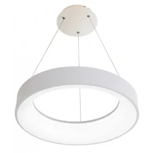Ecolite Biele závesné LED svietidlo okrúhle 40W WMKL02R-40W/LED-BI