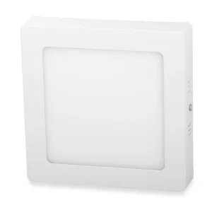 Ecolite Biely prisadený LED panel hranatý 170 x 170mm 12W, Teplá biela LED-CSQ-12W/2700