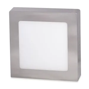 Ecolite Strieborný prisadený LED panel hranatý 300 x 300mm 25W Farba svetla: Denná biela LED-CSQ-25W/41/CHR