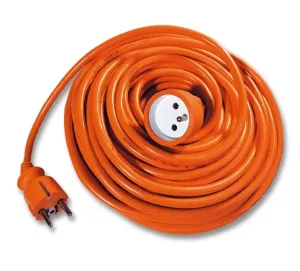 Ecolite Oranžový predlžovací kábel - spojka, 25m, 1 zásuvka, 230V, 3 x 1,5mm2 FX1-25 3-1-5