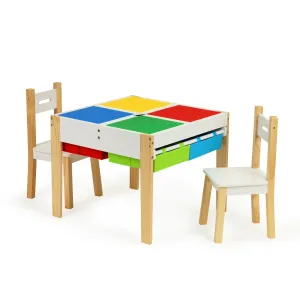 Farebný detský set stolíka a stoličiek