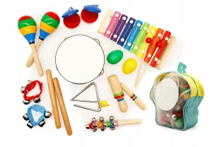 Hudobná súprava 10 farebných nástrojov + batoh