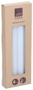 EDCO Sada svíček Arti Casa, bílá, Ø 2,3 x 25,5 cm, 4 ks