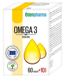 EDENPharma OMEGA 3 cps 60 +10 zadarmo (70 ks)