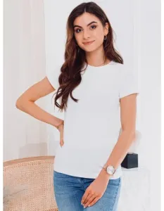 Dámske jednofarebné tričko PEONY- biele