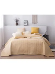 Luxusný prehoz na posteľ MOXIE marhuľový 240 x 220 (Prikrývka na posteľ)