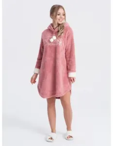 Dámska pyžamová nočná košeľa ULR255 ružová