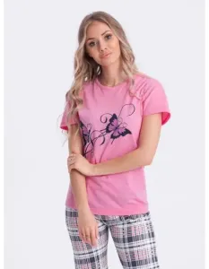 Dámske pyžamo ULR269 ružové