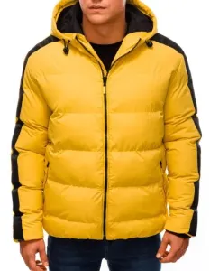 Pánska bunda zimná prešívaná MAX žltá