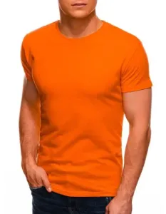 Jednofarebné pánske tričko DEVEN orange