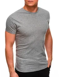 Pánske jednofarebné tričko GREG sivé #1847445