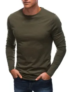 Pánske tričko s dlhým rukávom ENOCH olivový