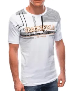 Pánske tričko s potlačou S1765 - biele