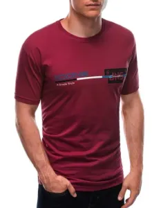 Pánske tričko S1715 tmavočervené