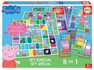 Educa detské spoločenské hry Peppa Pig 8v1 Special set po anglicky 16791